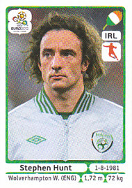 Stephen Hunt Republic of Ireland samolepka EURO 2012 #358
